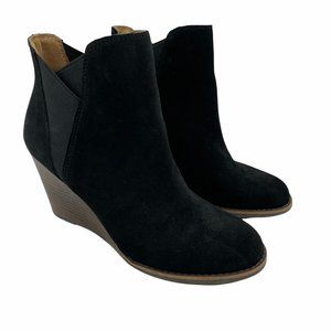 Lucky Brand Chelsea Wedge Ankle Bootie Leather